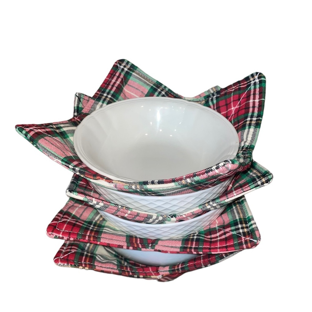 Set of 2 Microwave Bowl Huggers, Multipurpose for hot or cold.